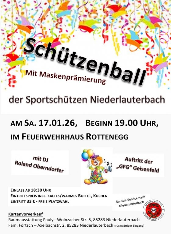 Grossansicht in neuem Fenster: Faschingsball Schützen Niederlauterbach